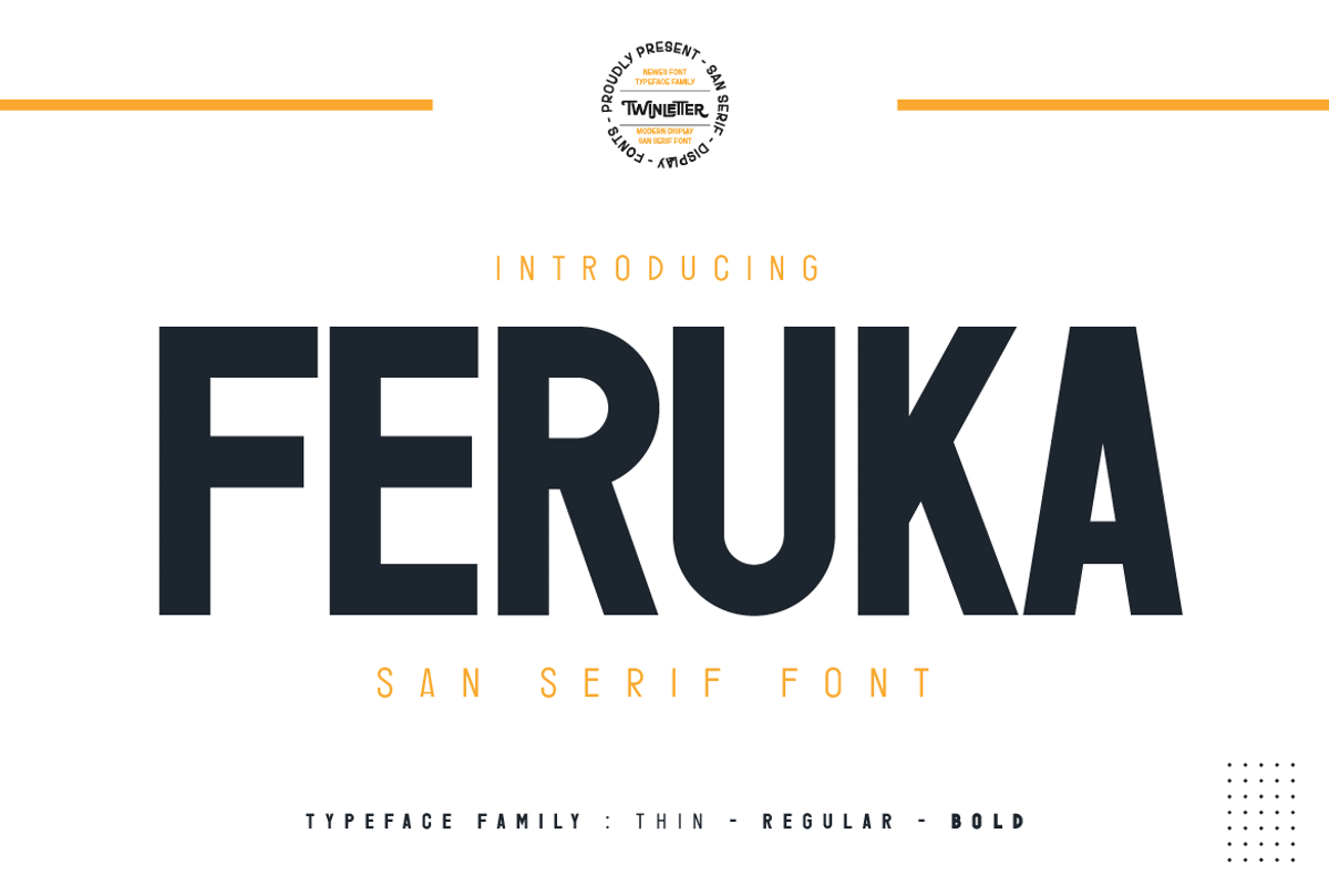 Feruka, a Sans Serif Font by twinstd (Photo 1 of 11)