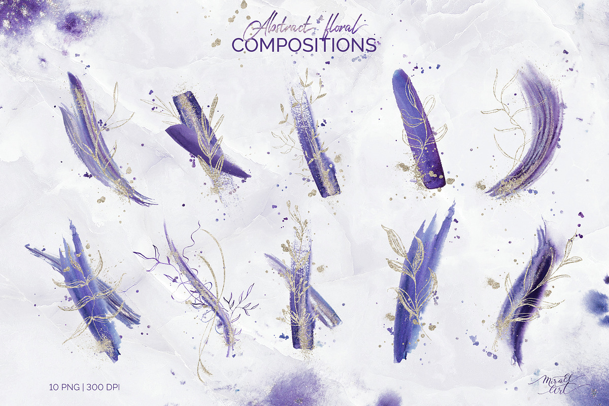Violet Aura. Abstract design, a Texture Illustration by MiraEl Art (Photo 9 of 29)