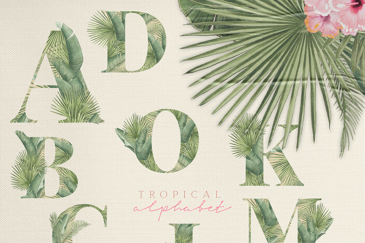 Tropical Vintage jungle palm leaves, a Texture Illustration by January Bloom (Photo 3 of 11)