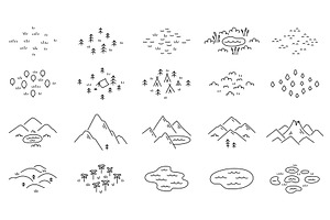 Isometric Icons of Geographic, an Illustration by Ilia Design