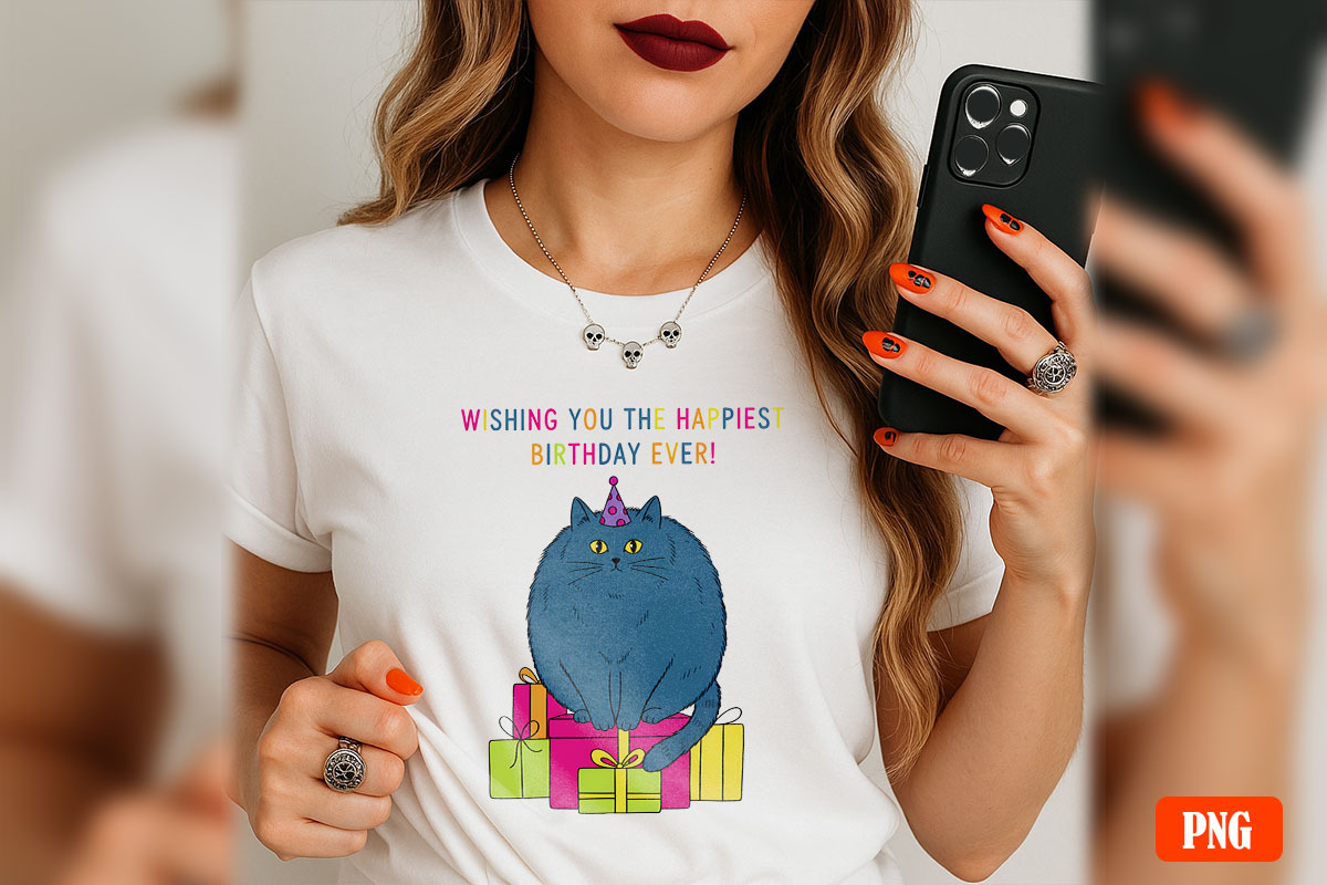 Cat and Animals Funny Birthday PNG, a Graphic by GlitterCraft (Photo 62 of 101)