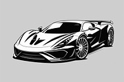 Fast Sport Car Outline Set, an Illustration by jahid234 (Thumbnail 4 of 9)