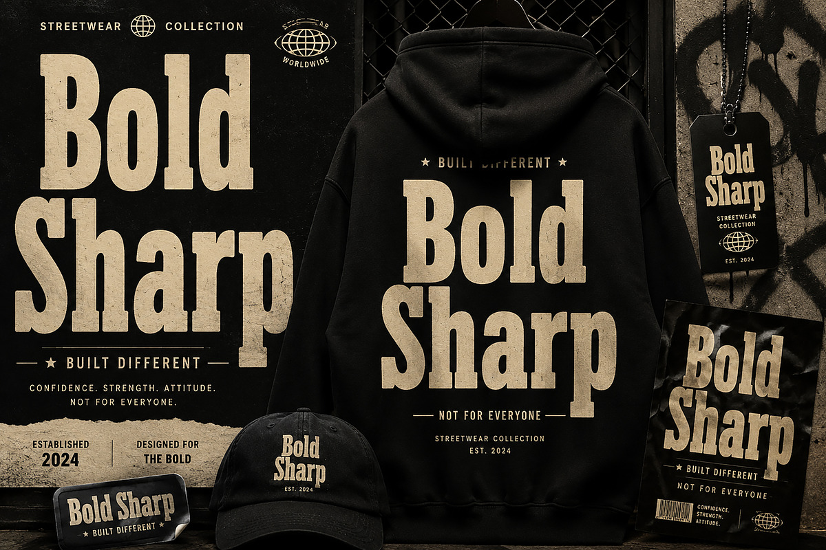 Bold Sharp, a Slab Serif Font by Wow Magic (Photo 3 of 9)