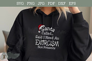 Santa funny Goth Christmas svg, an Object Graphic by Willow Paige Farms (Thumbnail 2 of 6)