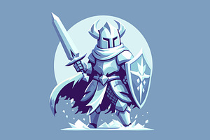 Ice Knight, a Person Illustration by Light_Lenser