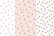 Delicate berry seamless patterns, a Pattern Graphic by Katie Lisker (Thumbnail 2 of 3)