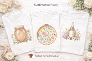 Vintage Floral Summer PNG, a Decorative Illustration by Artnoy (Thumbnail 5 of 18)