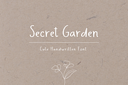 Secret Garden, a Handwritten Font by Sofia Skoog (Thumbnail 1 of 7)