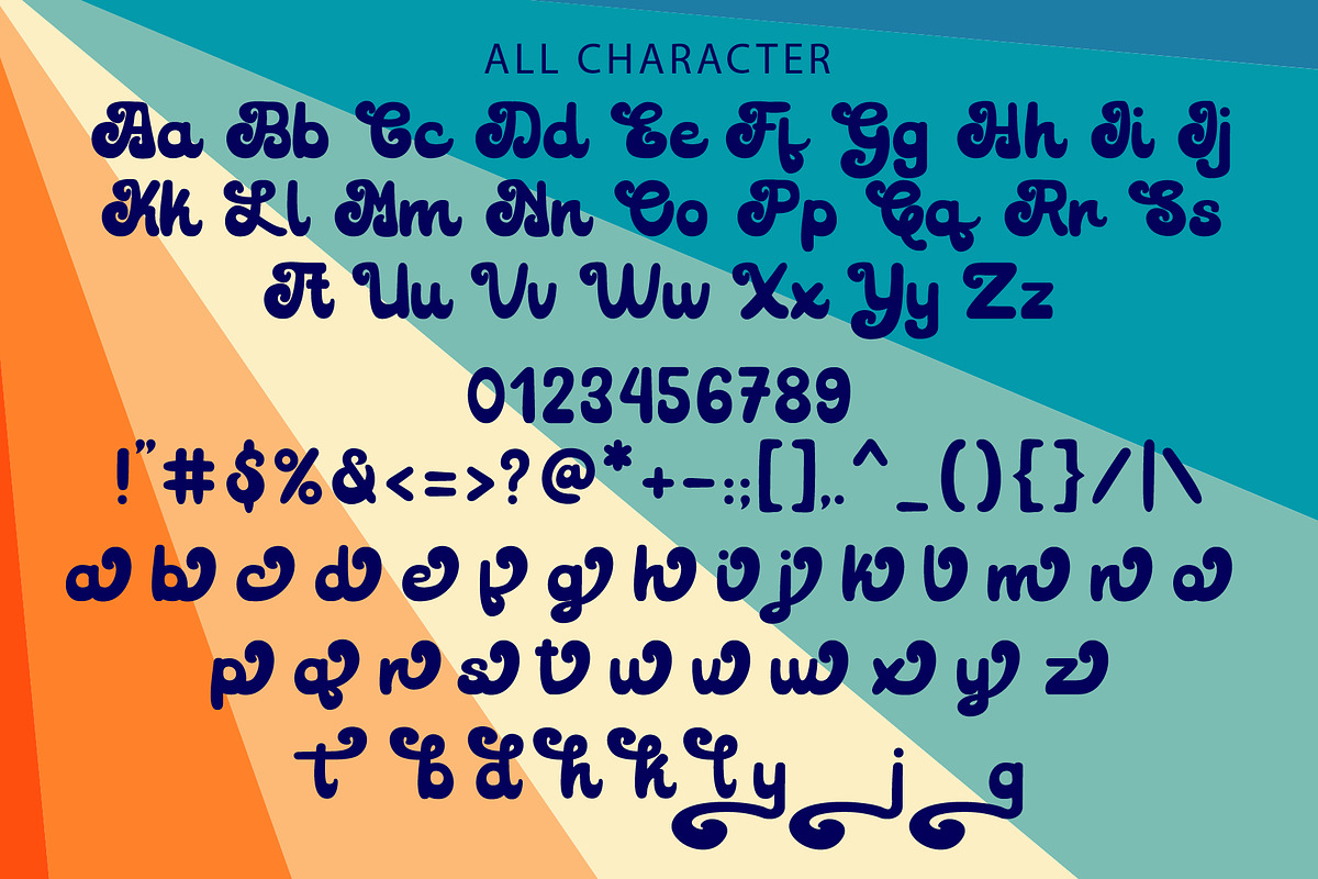Retro Groovy - Retro Script Font, a Script Font by Densu Creative (Photo 9 of 9)