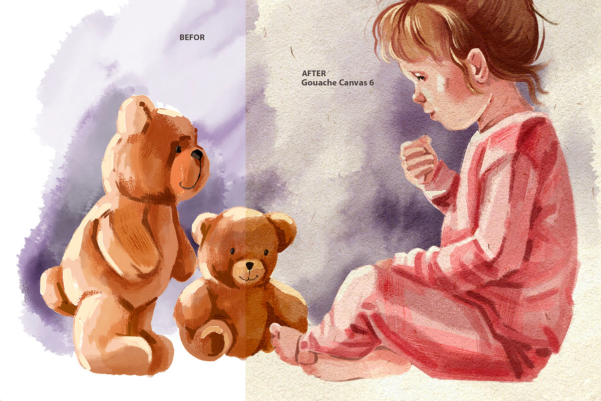 PROCREATE GOUACHE STUDIO, a Brush Add-On by AlexandraArt (Photo 9 of 11)