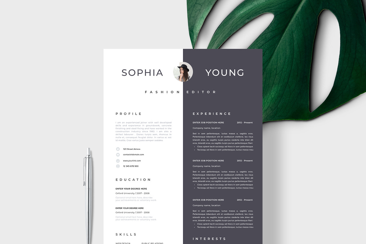 Resume Template 1, 2 page, a Resume Template by Resume Angels (Photo 1 of 9)