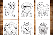 Puppy Coloring Pages for Kids, a Brochure Template by LA Design (Thumbnail 4 of 10)