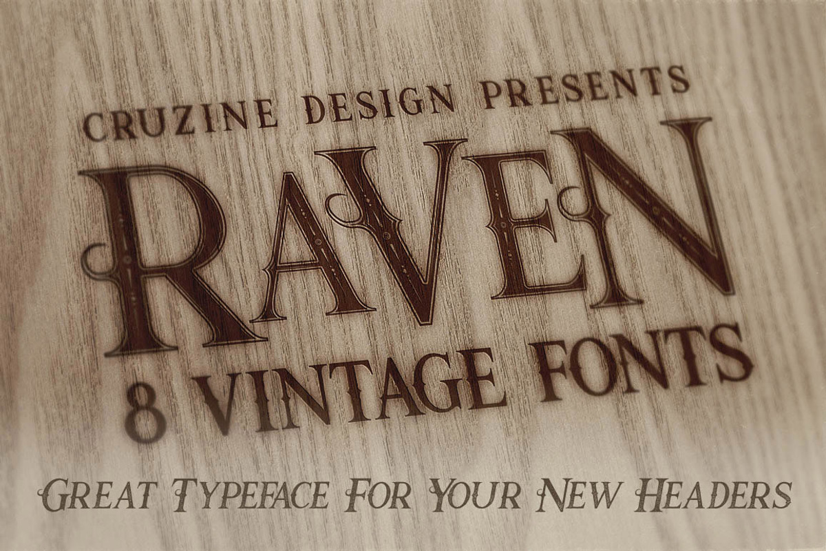 Raven Typeface preview 4
