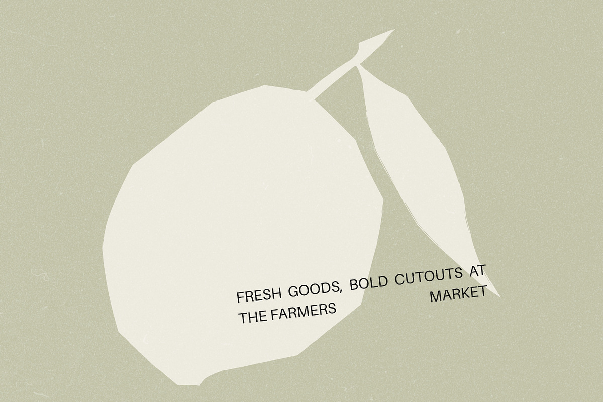Market Cutouts: 130 Textured Shapes, a Food Illustration by Veyla (Photo 9 of 15)