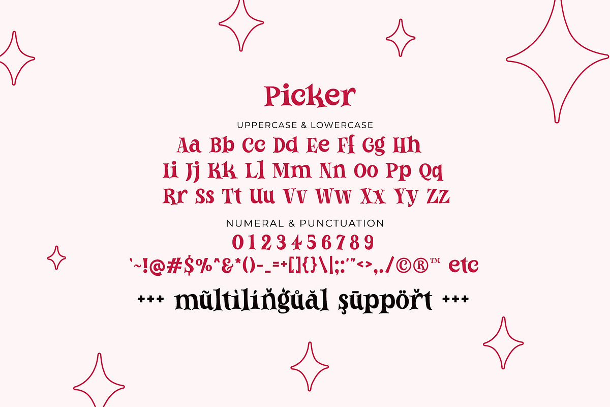 Picker - Festive and Cute Serif Font, a Serif Font by Airotype (Photo 9 of 10)