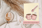 Coffee Shop Tea Cups Mugs Stickers, a Food Illustration by InkCloudDesign (Thumbnail 2 of 4)