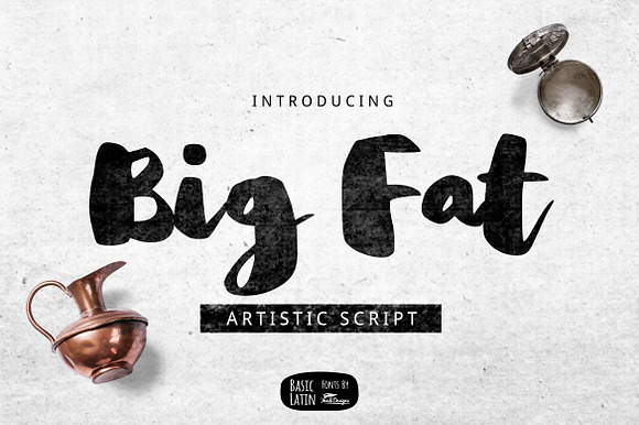 Big Fat Brush Font preview 6