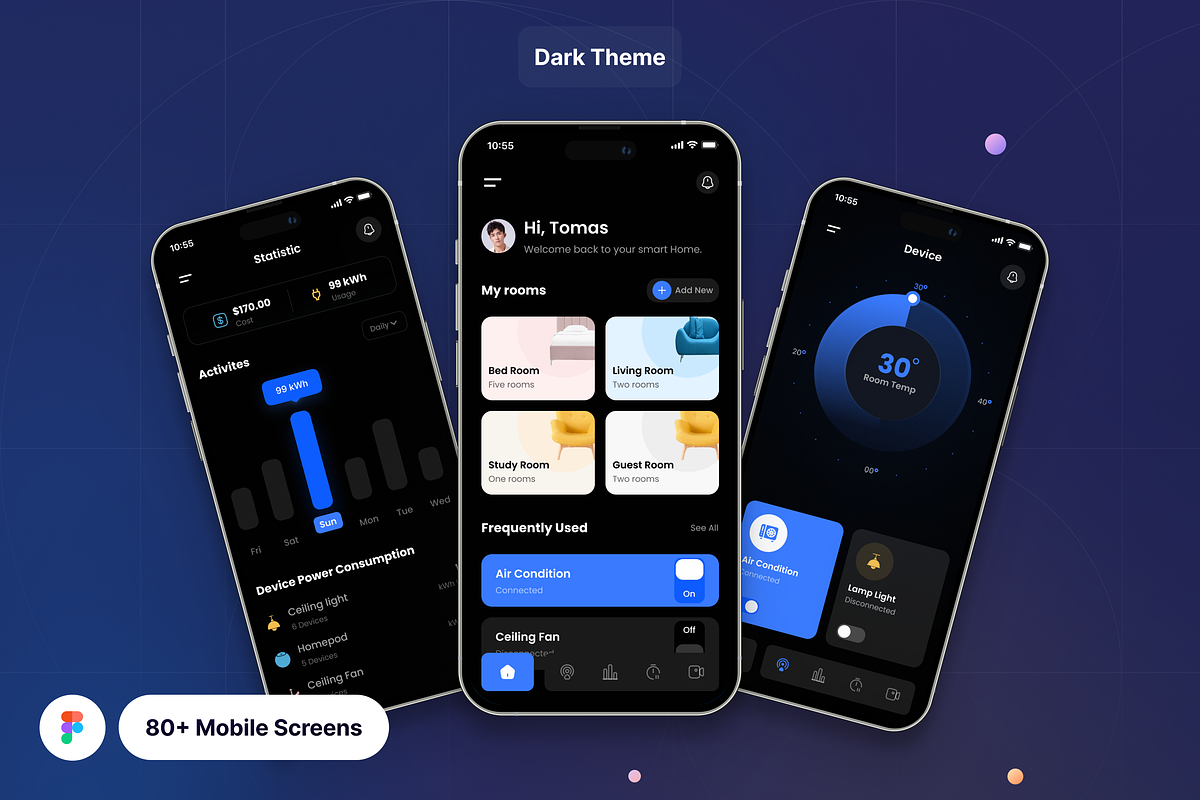 Filllo - Smart Home App UI Kit, an UI Kit Template by floxui (Photo 3 of 7)