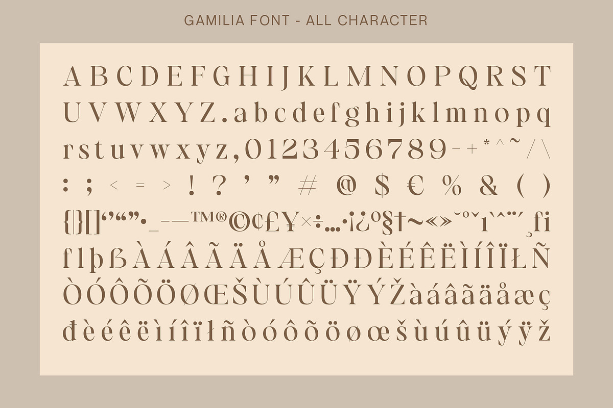 Gamilia - Stylish Serif, a Serif Font by Craft Supply Co. (Photo 8 of 8)