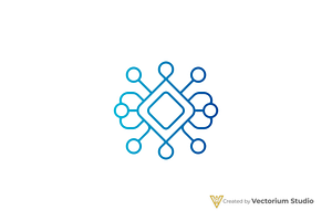 Diamond Network Abstract Logo, a Branding & Logo Template by Vectorium Studio