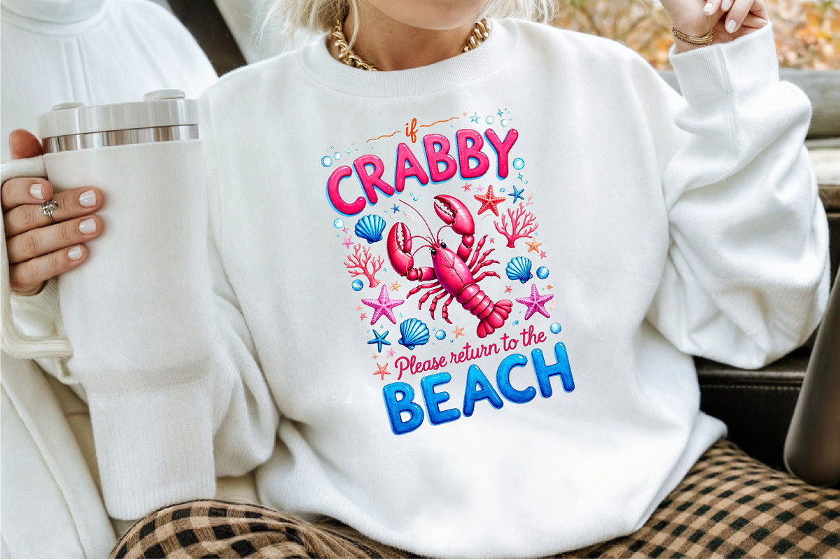 If Crabby Please Return To The Beach, a Seasonal Illustration by Sublimation Artist (Photo 2 of 9)