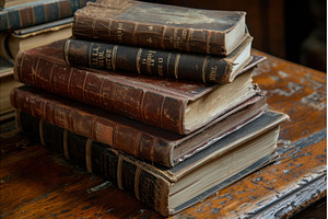 Valuable Antique books. Generate Ai, a Background Photo by Ylivdesign