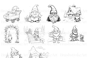 Christmas Gnome Clipart, Gnome PNG