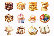 Baked Goods Clipart, an Illustration by Design Market (Thumbnail 3 of 5)
