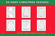 60 Christmas Mazes for Kids, a Seasonal Illustration by Dreamy Little Graphics (Thumbnail 3 of 7)
