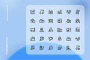 Financial Crisis Icon Set, an Outline Icon by Nathaya Studio (Thumbnail 2 of 2)