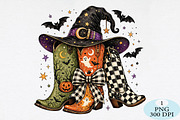 Halloween Cowboy Boots PNG, a Seasonal Illustration by Daily.Designs (Thumbnail 1 of 5)