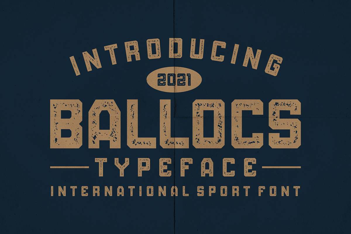 BALLOCS SPORT TEXTURE, a Font by 24Design Studios (Photo 1 of 7)