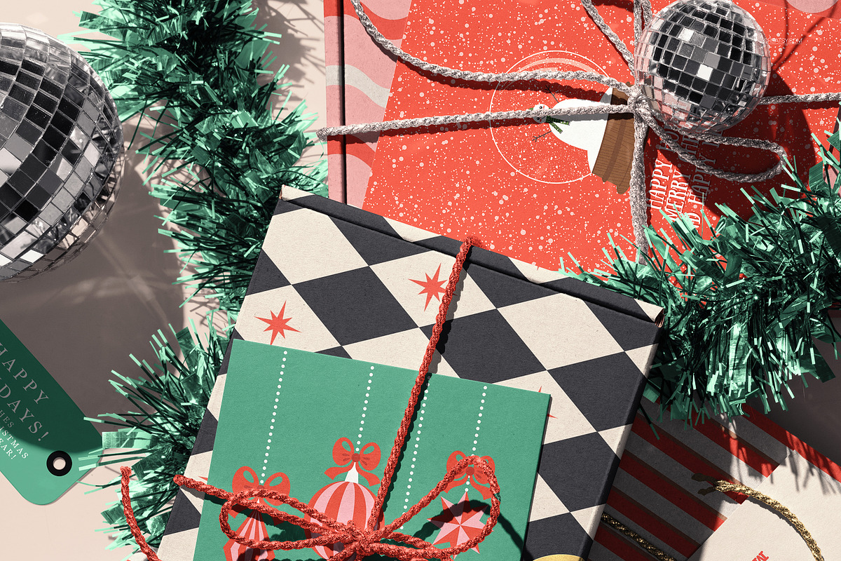 Christmas Decor & Wrapping Mockup, a Packaging Mockup by creatsy5 (Photo 27 of 35)