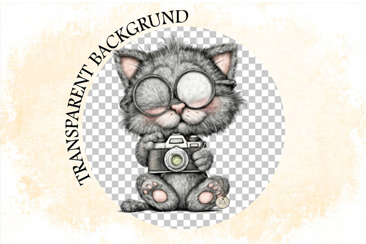 Gray Cat Clipart Bundle., an Illustration by SVGArt (Photo 8 of 9)
