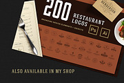 36 Restaurant Logos and Badges, a Branding & Logo Template by Vasya Kobelev (Thumbnail 12 of 12)