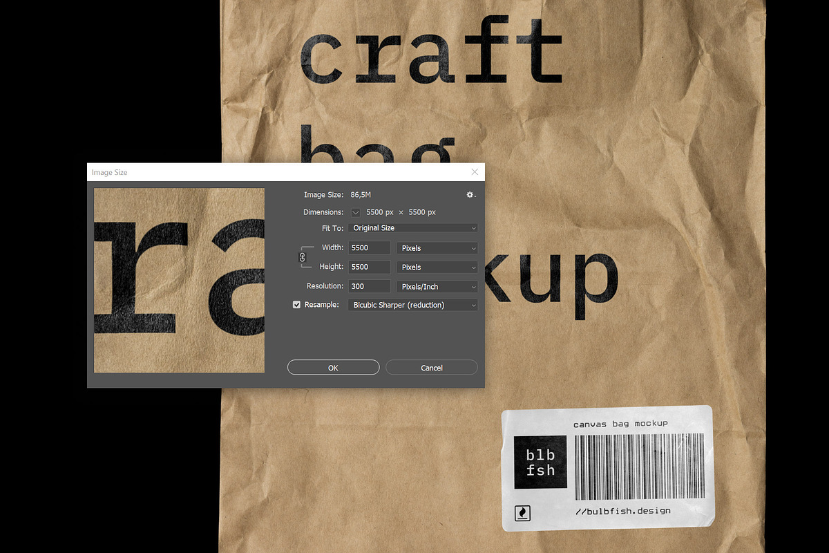 Craft Bag Mockup, a Books & Magazine Mockup by BULBFISH (Photo 3 of 7)