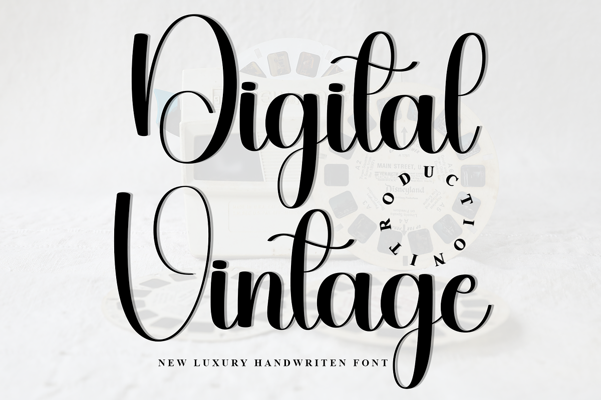 Digital Vintage, a Handwritten Font by FreshTypeINK (Photo 1 of 7)