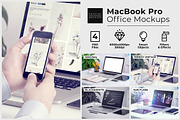 MacBook Pro Office Mockups, an iPhone Mockup by Mockups & Illustrations (Thumbnail 1 of 11)