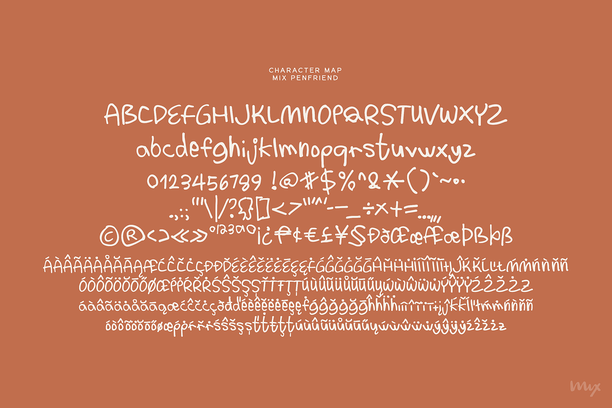 Mix Penfriend - Natural Handwriting, a Handwritten Font by Mix Fonts (Photo 2 of 9)
