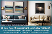 50 Canva Frame Mockups Bundle, a Household Mockup by ARTOZEN DIGITAL (Thumbnail 1 of 14)