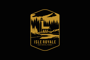 Isle Royal National Park logo, a Branding & Logo Template by swarnstudio