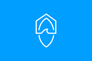 surfing house ocean sport logo, a Branding & Logo Template by devastd