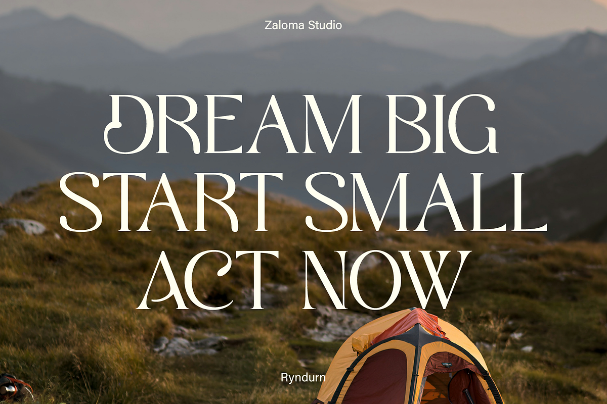 Ryndurn, a Serif Font by Zaloma Studio (Photo 3 of 20)