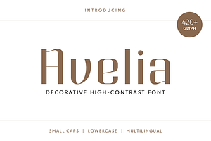 Avelia - Decorative Typeface