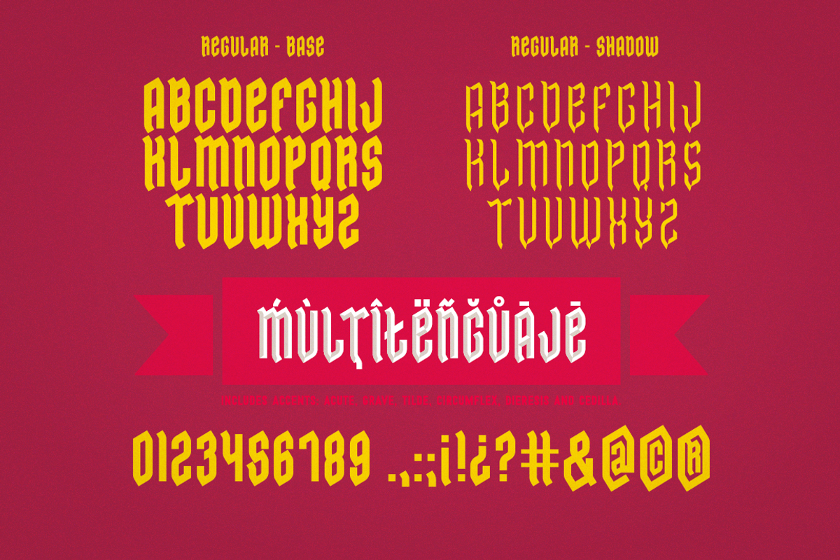 Edge Layered, a Blackletter Font by DonMarciano (Photo 2 of 5)