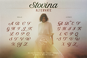 Stovina, a Script Font by Burntilldead (Thumbnail 9 of 12)