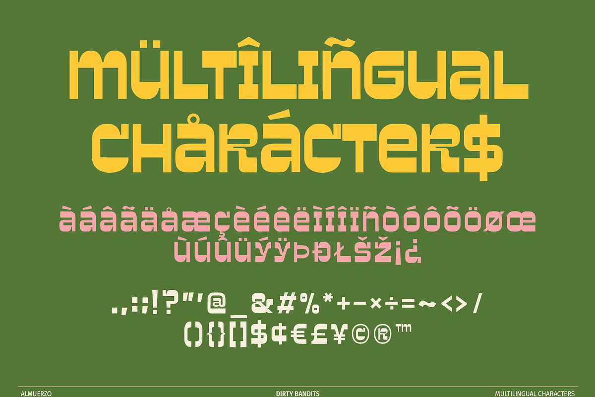 Almuerzo, a Slab Serif Font by Dirty Bandits Type (Photo 5 of 11)