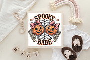 Spooky Babe Skeleton Halloween PNG, an Illustration by CraftArtStudio (Thumbnail 4 of 4)