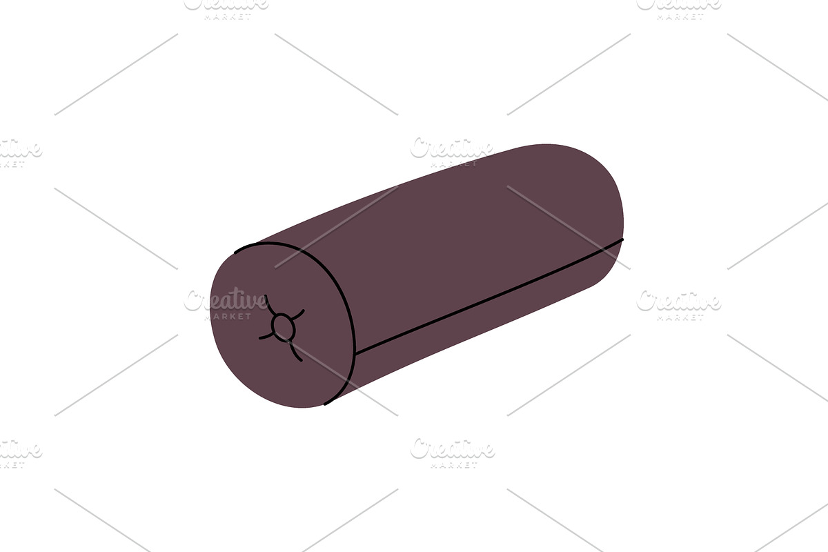 Bolster pillow. Warm cozy pillow, an Object Illustration by GraphiShop