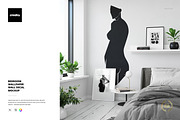 Bedroom Wallpaper Wall Decal Mockup, a Product Mockup by creatsy2 (Thumbnail 1 of 6)